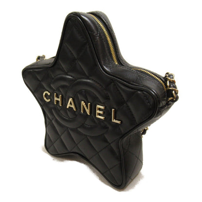 Chanel Star Chain Shoulder Bag Lambskin Black