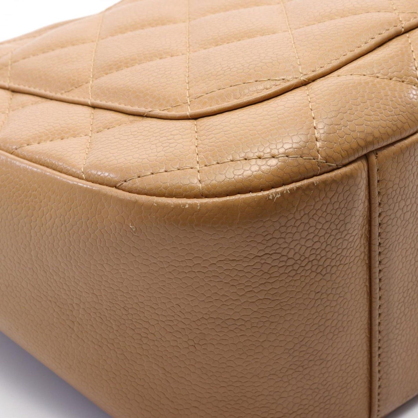 Chanel Caviar Matelasse Shoulder Bag Brown