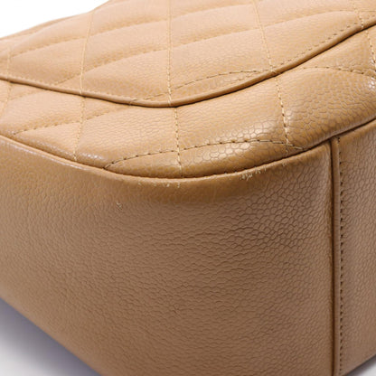 Chanel Caviar Matelasse Shoulder Bag Brown