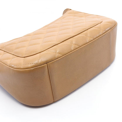 Chanel Caviar Matelasse Shoulder Bag Brown