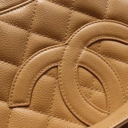 Chanel Caviar Matelasse Shoulder Bag Brown