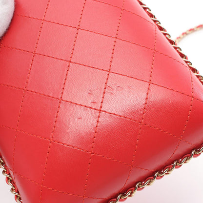 Chanel CC Chain Around Phone Holder  Leather Shoulder Bag