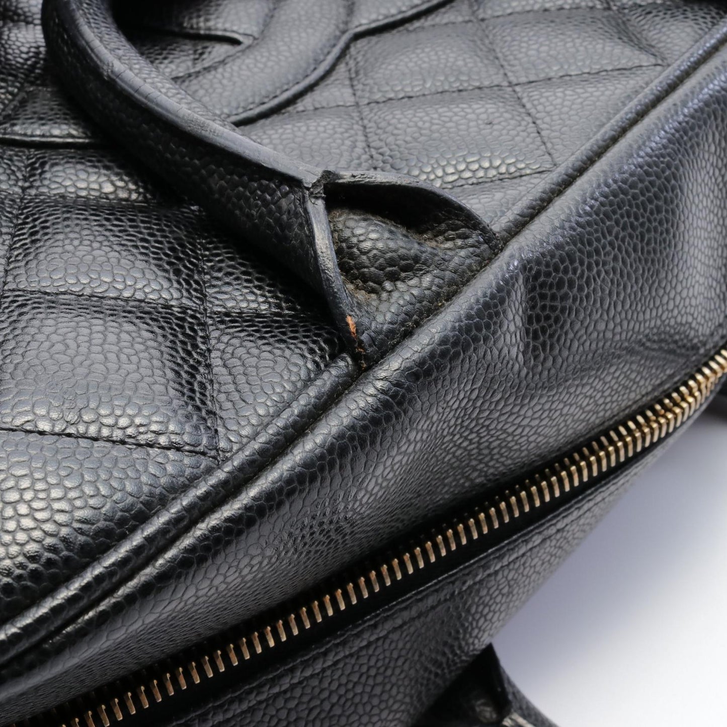 Chanel Caviar Skin Matelasse Handbag Black