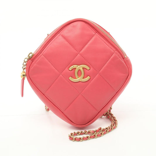 Chanel Matelasse Lambskin Shoulder Bag Pink
