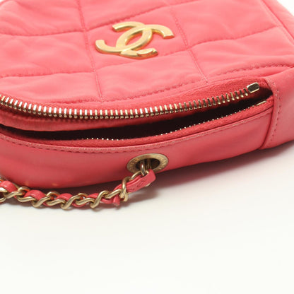 Chanel Matelasse Lambskin Shoulder Bag Pink