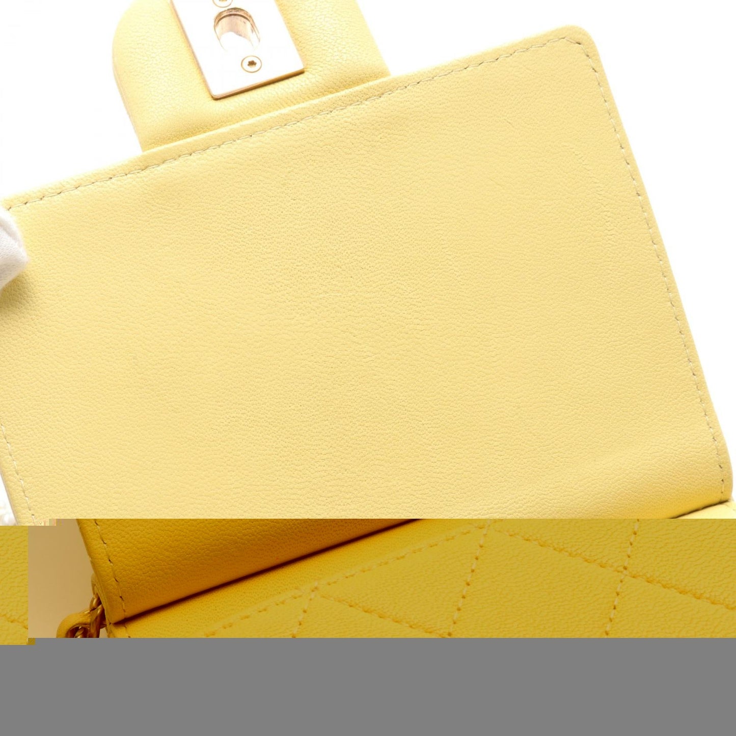 Chanel Matelasse Leather Shoulder Bag Yellow