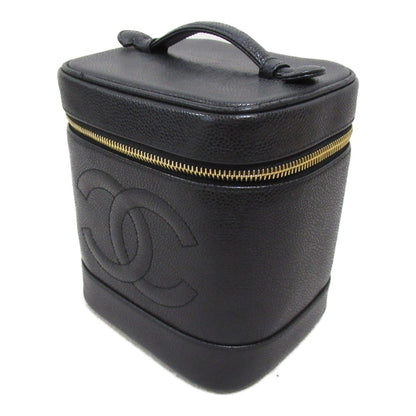 Chanel Caviar Skin Vanity Handbag Black