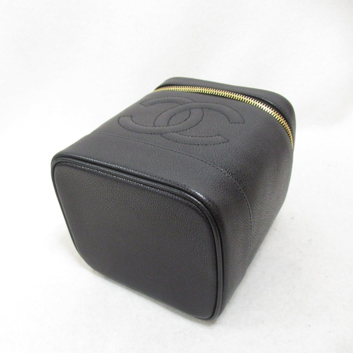 Chanel Caviar Skin Vanity Handbag Black