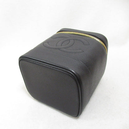 Chanel Caviar Skin Vanity Handbag Black
