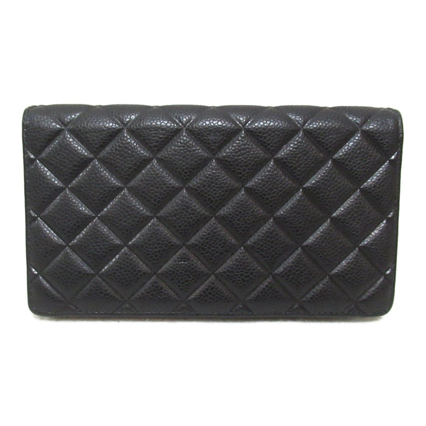 Chanel Caviar Skin Bifold Long Wallet Black