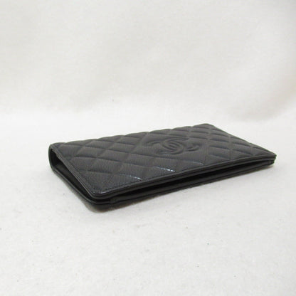 Chanel Caviar Skin Bifold Long Wallet Black