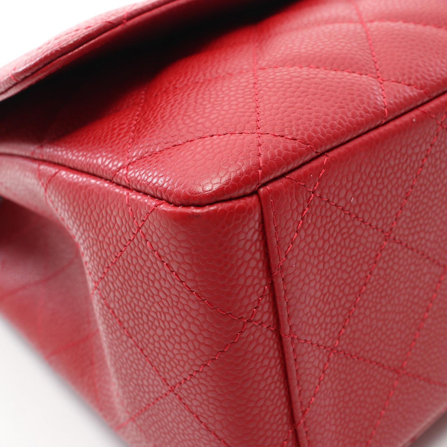 Chanel Caviar Skin Single Flap Shoulder Bag
