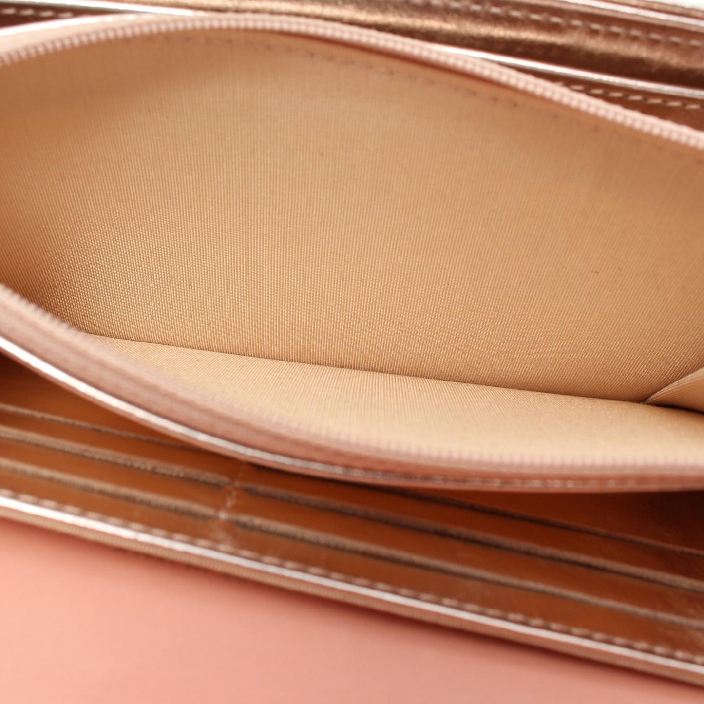 Chanel Matelasse Leather Long Wallet Pink