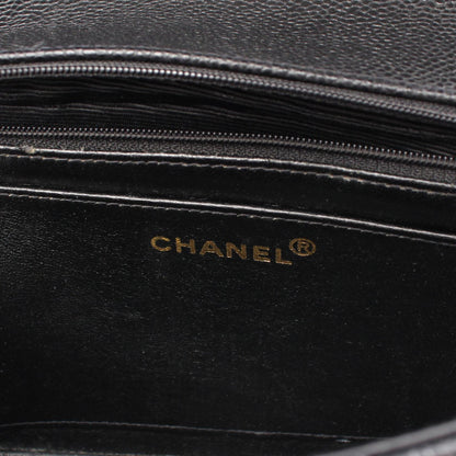 Chanel Caviar Skin Diana Flap Shoulder Bag