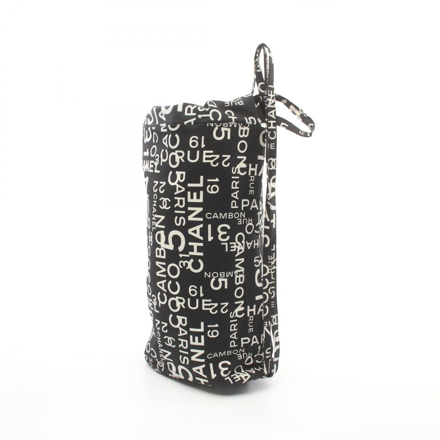 Chanel Canvas Shoulder Bag Black/White