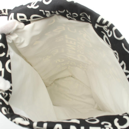 Chanel Canvas Shoulder Bag Black/White