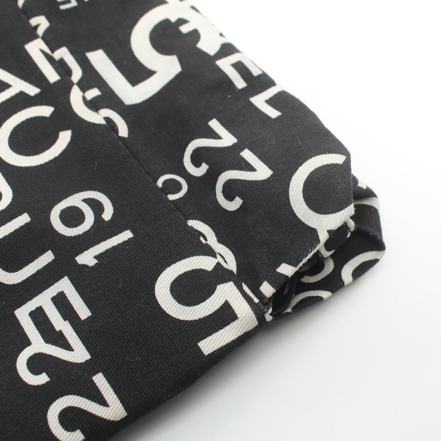 Chanel Canvas Shoulder Bag Black/White