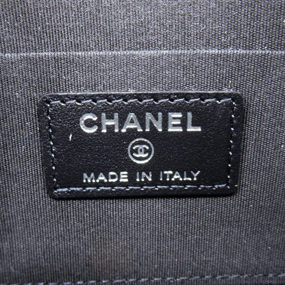 Chanel Caviar Skin Round Wallet Black