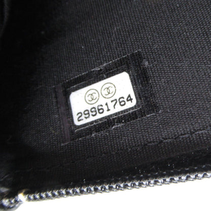 Chanel Caviar Skin Round Wallet Black