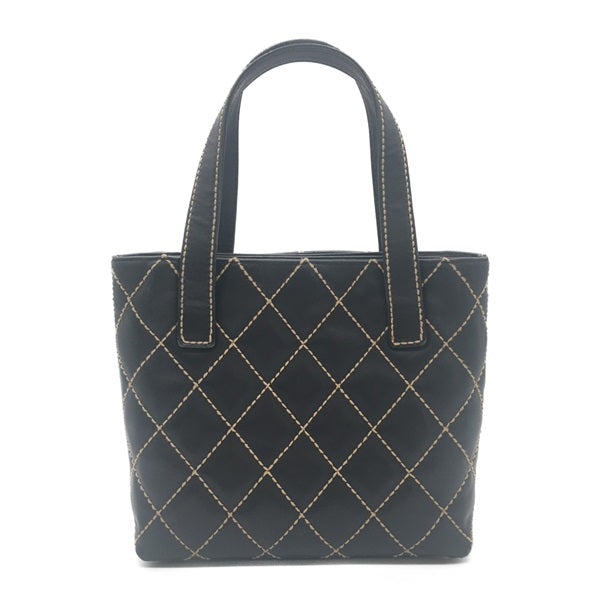 Chanel Wild Stitch Tote Bag Leather Tote Bag A18126 in New Condition