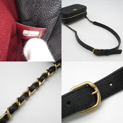Chanel Caviar Skin Waist Bag Black