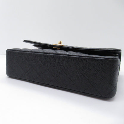 Chanel Caviar Double Flap Shoulder Bag Black