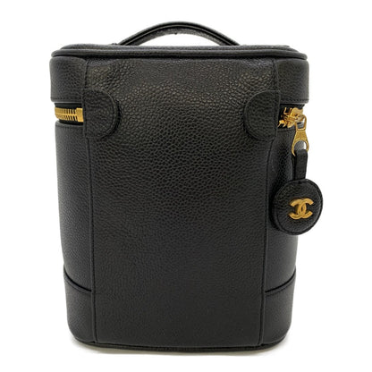 Chanel Caviar Skin Vanity Handbag Black