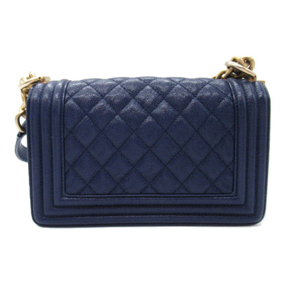 Chanel Boy Chain Shoulder Bag Caviar Skin