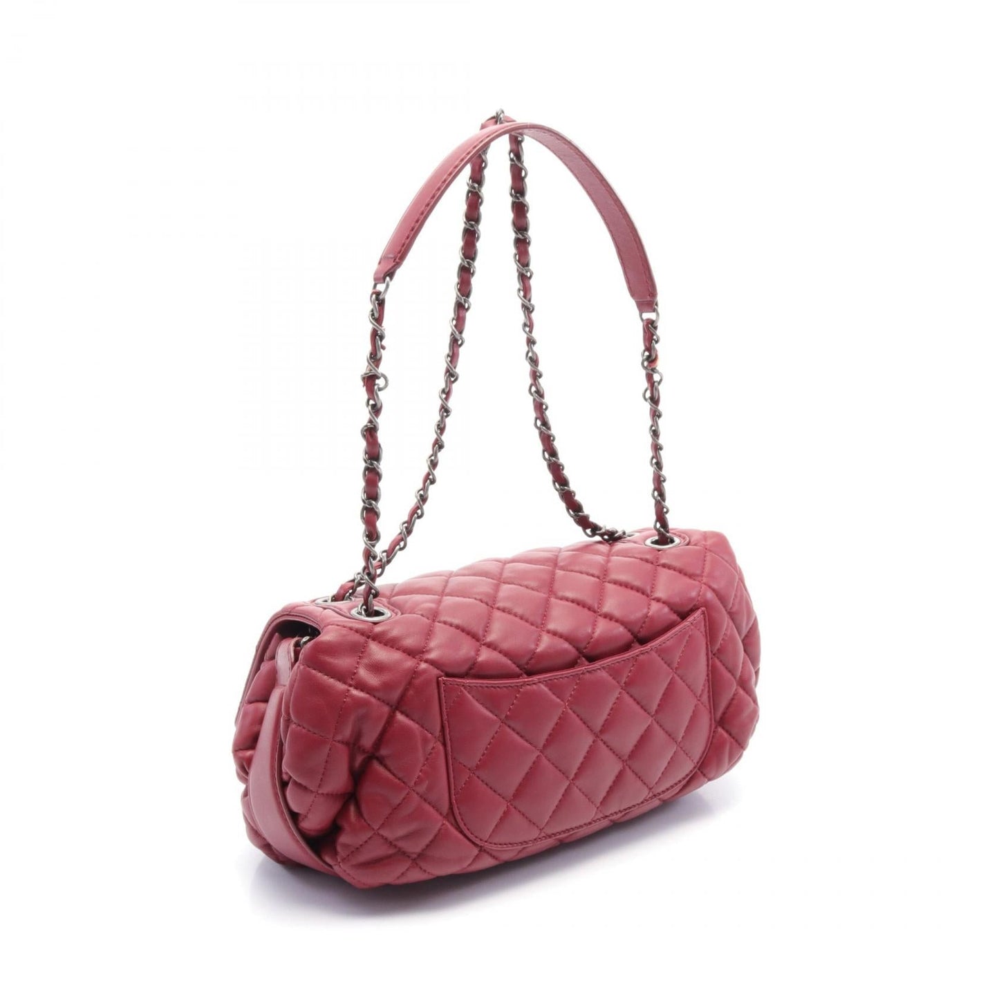 Chanel MATRASSE W chain shoulder bag Leather Shoulder Bag A39078 in New Condition