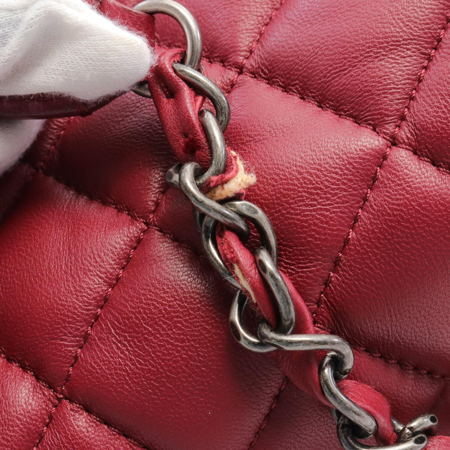 Chanel MATRASSE W chain shoulder bag Leather Shoulder Bag A39078 in New Condition