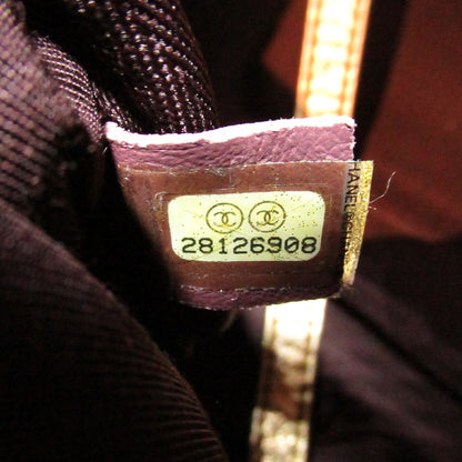 Chanel Chain Backpack PVC Coated Canvas Leather