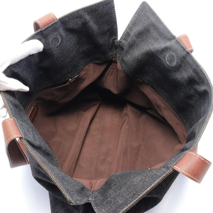 Chanel Coco Mark Denim Leather Tote Bag