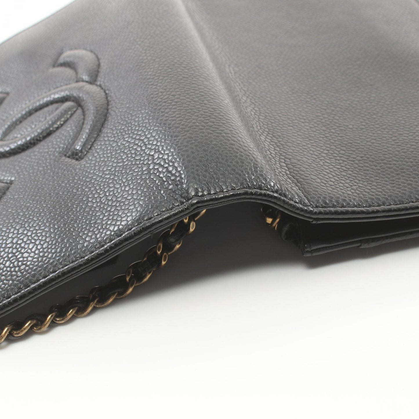 Chanel Caviar Skin Coco Mark Shoulder Bag