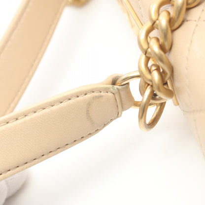 Chanel Matelasse Lambskin Handbag Beige