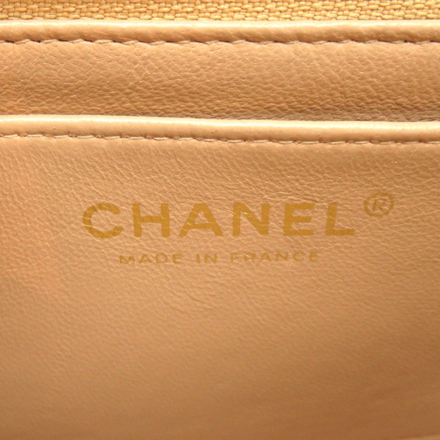 Chanel Mini Matelasse Chain Shoulder Bag Beige
