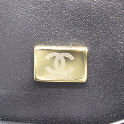 Chanel Chain Tote Bag Caviar Leather Black