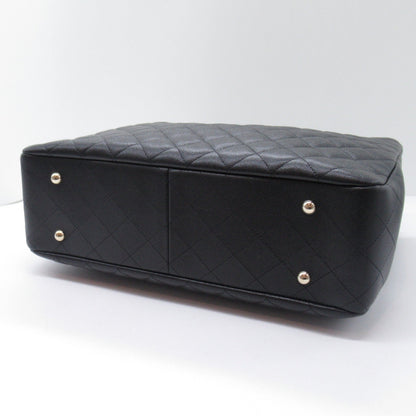 Chanel Chain Tote Bag Caviar Leather Black
