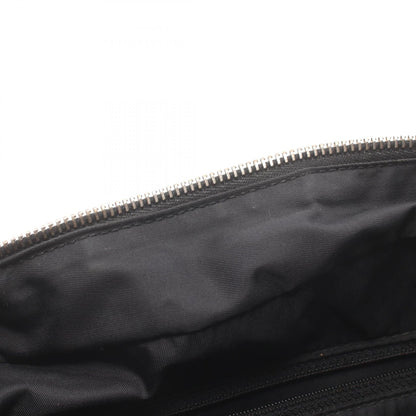 Chanel Nylon Canvas Leather Handbag Black