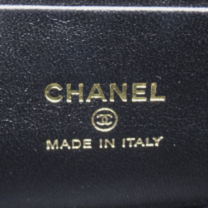 Chanel Chain Vanity Bag Black Leather