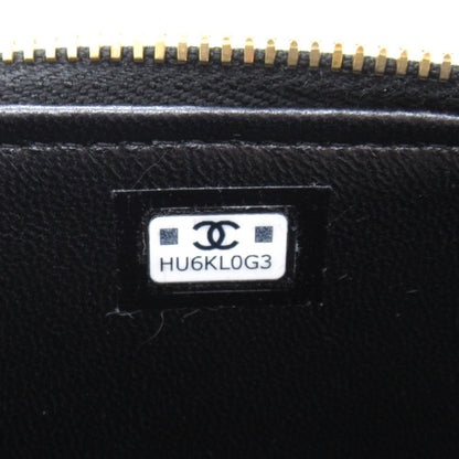 Chanel Chain Vanity Bag Black Leather
