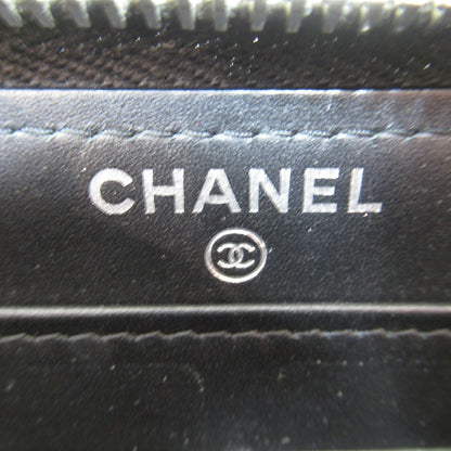 Chanel Black Enamel Round Wallet