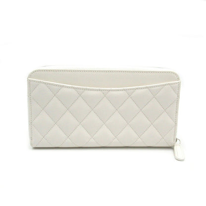 Chanel Caviar Skin Matelasse Long Wallet