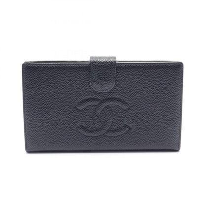 Chanel Caviar Skin Bifold Long Wallet
