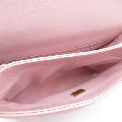 Chanel Pink Calf Leather Chain Shoulder Bag