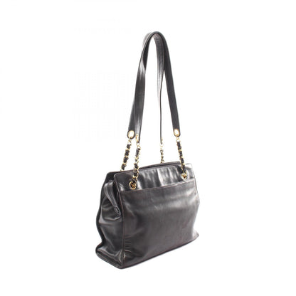 Chanel Leather Chain Tote Bag Leather Tote Bag in New Condition