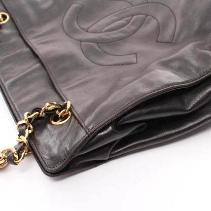 Chanel Leather Chain Tote Bag Leather Tote Bag in New Condition