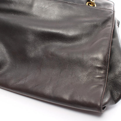 Chanel Leather Chain Tote Bag Leather Tote Bag in New Condition