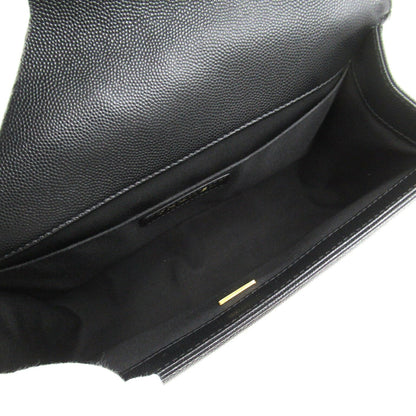 Chanel Boy Chain Shoulder Bag Black Caviar