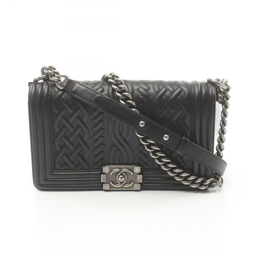 Chanel Boy Chain Shoulder Bag Leather Shoulder Bag 18504877 in Great Condition