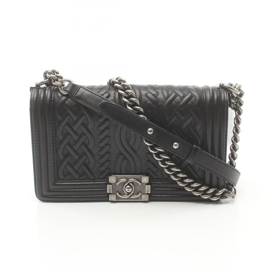 Chanel Boy Chain Shoulder Bag Leather Shoulder Bag 18504877 in Great Condition